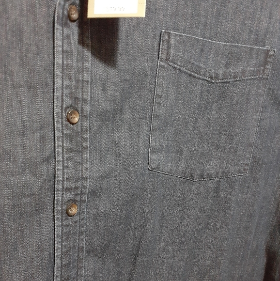 COPY - Men's Standard Fit Short Sleeve Denim Shirt 2x - Picture 8 of 11